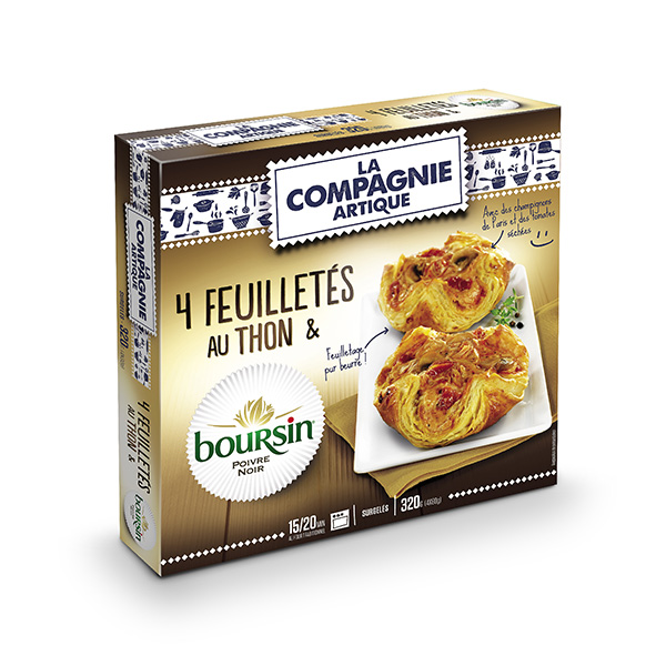 Feuilletés Thon et fromage Boursin poivre