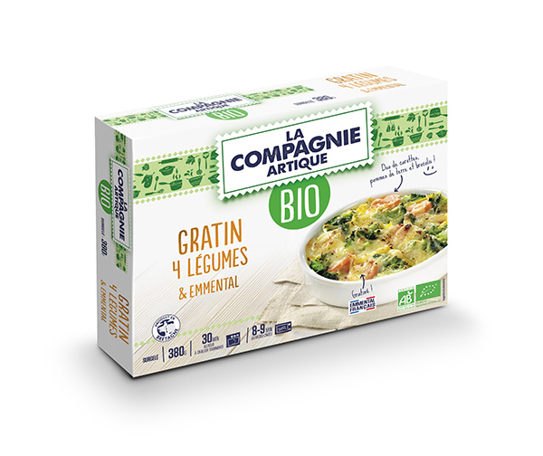 Gratin de 4 légumes et emmental BIO