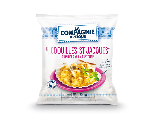 Coquilles St-Jacques cuisinées à la Bretonne